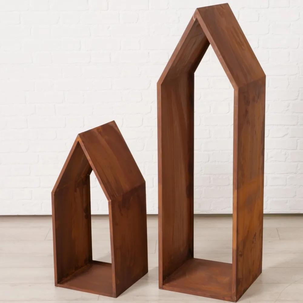 Boltze Kaminholzregal Rumo aus Metall, 2 tlg.