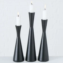 Boltze Kerzenleuchter Cone, 3 tlg