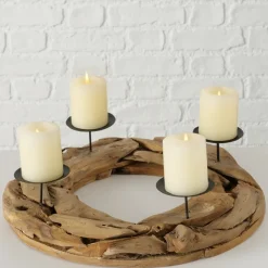 Boltze Kerzenleuchter Kranz Palu