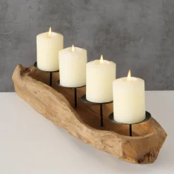 Boltze Kerzenleuchter Nafia Teakholz