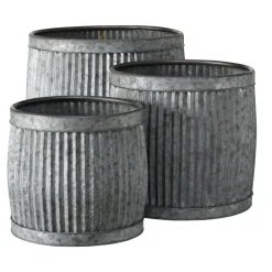 Boltze Metall Pflanztöpfe Dalia 3er