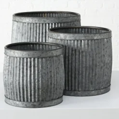 Boltze Metall Pflanztöpfe Dalia 3er