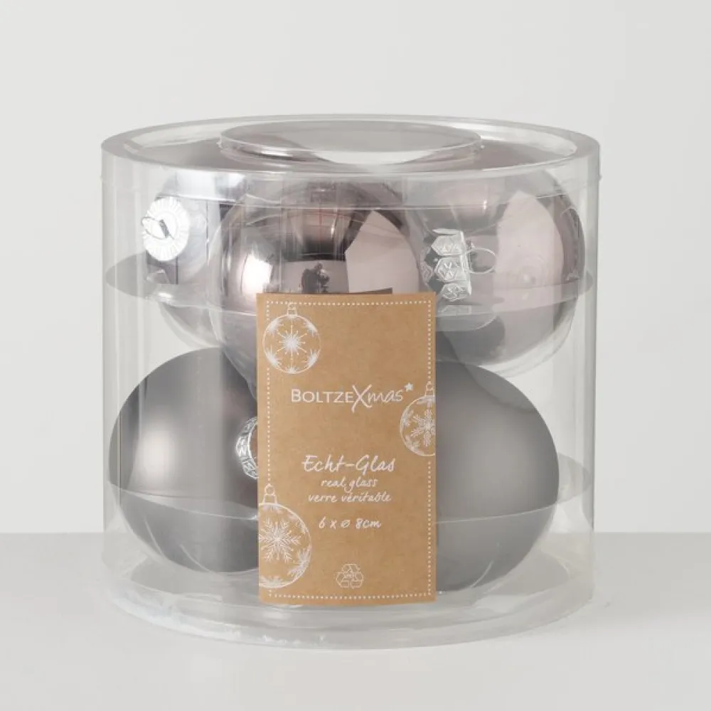 Boltze Weihnachtskugeln Ø 8 cm, 6 tlg