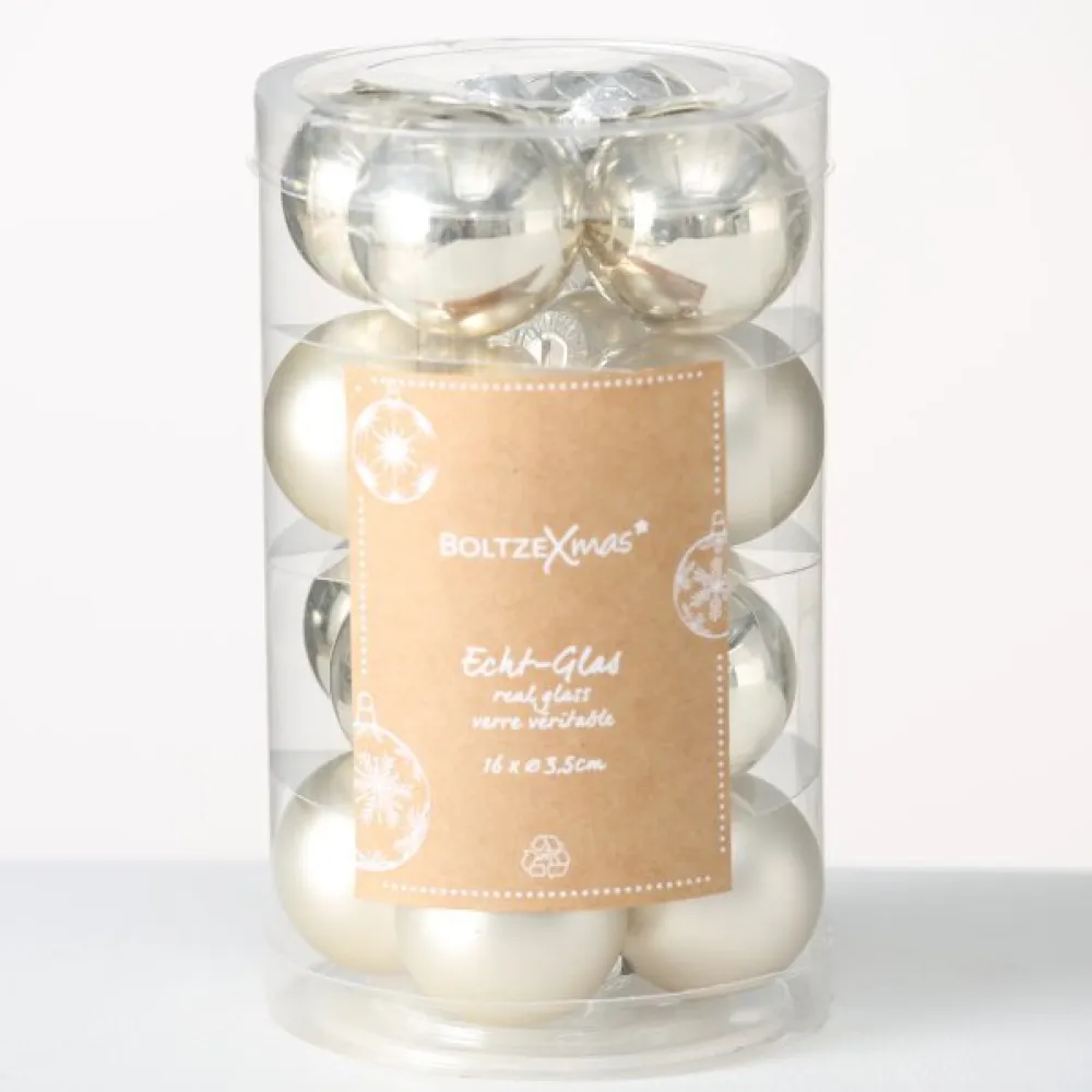 Boltze Weihnachtskugeln Ø 4 cm, 16 tlg