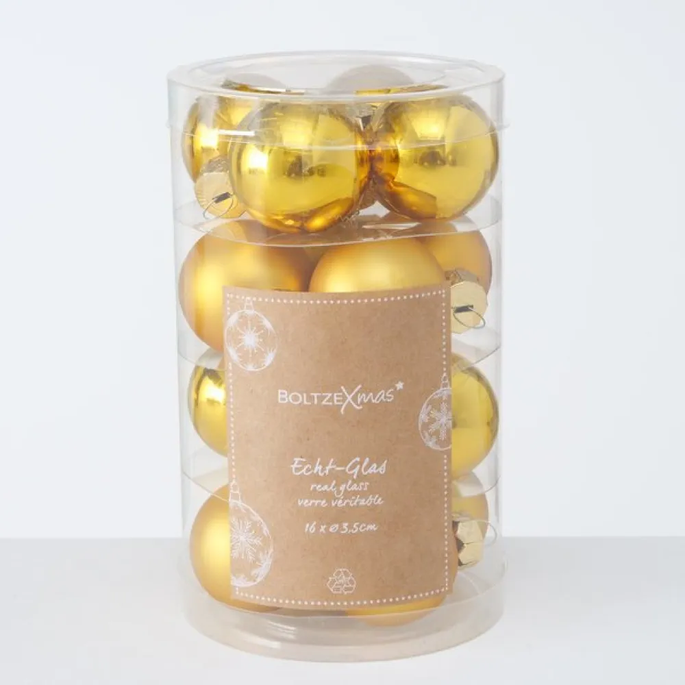 Boltze Weihnachtskugeln Ø 4 cm, 16 tlg