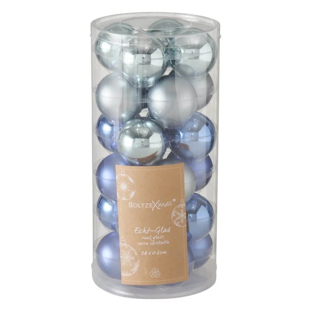 Boltze Weihnachtskugeln Ø 6 cm, 24 tlg