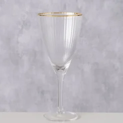 Boltze Weinglas Sofia mit Goldrand