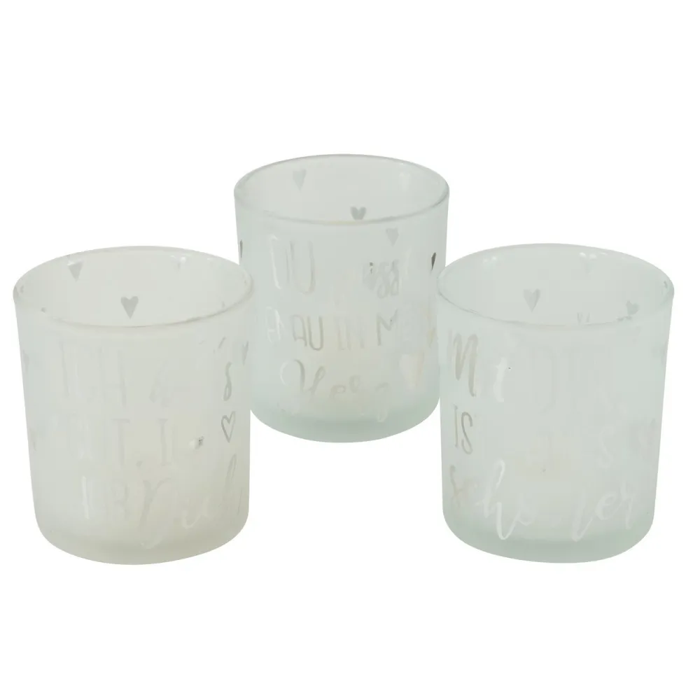 Boltze Windlicht Marry 3er Set