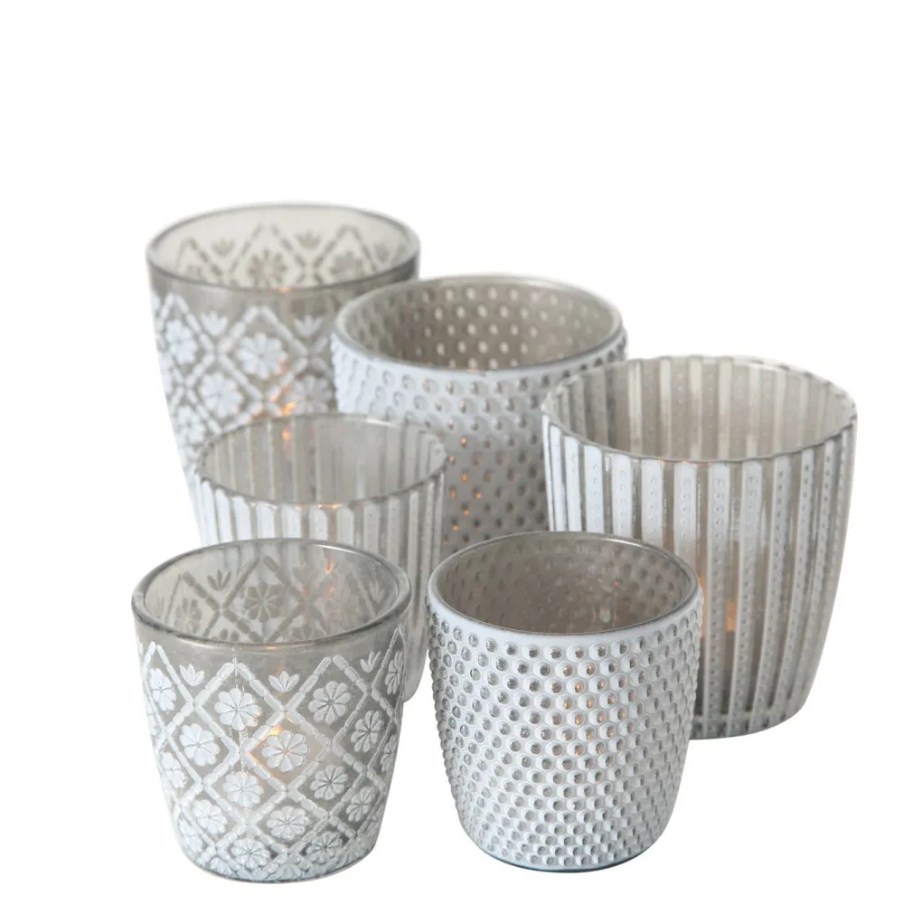 Boltze Windlicht Patty 6er-Set