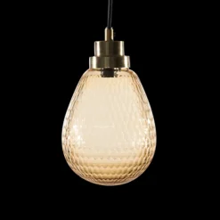 byRoom Bernsteinlampe mit goldener Fassung