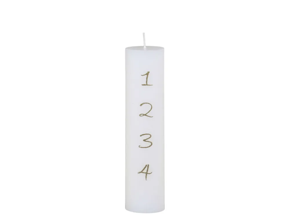 Chic Antique Adventskerze mit Druck 1-4