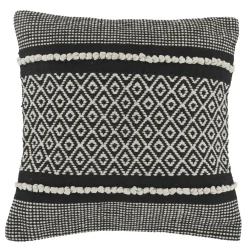 Chic Antique Aix Kissenbezug mit Muster Schwarz