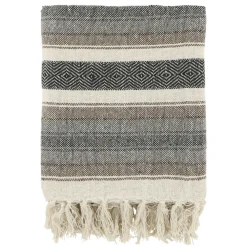 Chic Antique Aix Plaid recycelte Baumwolle gestreift