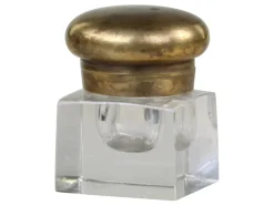 Chic Antique Alt. franz. Vase mit Deckel Plain