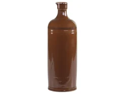 Chic Antique Alte französische Flasche mokka