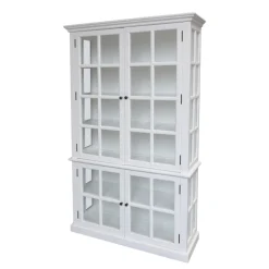 Chic Antique antiker Vitrinenschrank Marseille 4 Türen