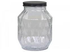 Chic Antique Aufbewahrungsglas mit Diamantenschliff