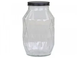 Chic Antique Aufbewahrungsglas mit Diamantenschliff