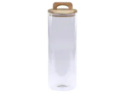 Chic Antique Aufbewahrungsglas mit Deckel aus Akazienholz