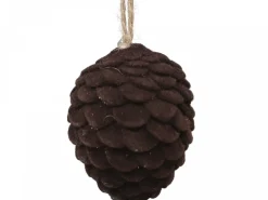 Chic Antique Baumschmuck Tannenzapfen Velours