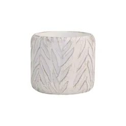 Chic Antique Übertopf mit Blattmuster