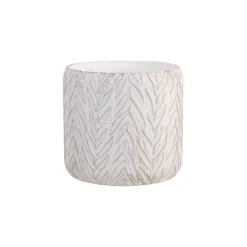 Chic Antique Übertopf mit Blattmuster