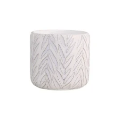 Chic Antique Übertopf mit Blattmuster