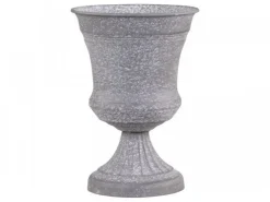 Chic Antique Blumentopf auf Fuß mit Dekor