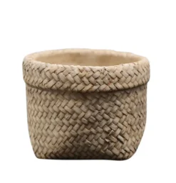 Chic Antique Corte Übertopf mit Beutelmuster