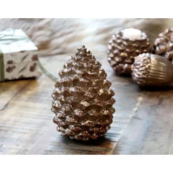 Chic Antique Deko Zapfen mit Glitzer