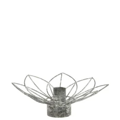 Chic Antique Eisen Kerzenständer in Blumenform