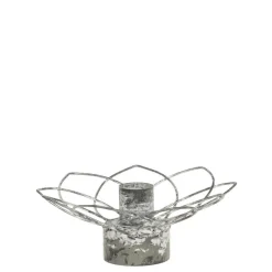 Chic Antique Eisen Kerzenständer in Blumenform