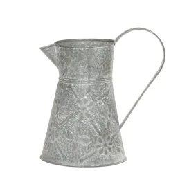 Chic Antique Eisenkanne mit floralem Muster