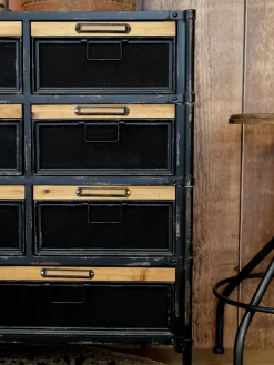 Chic Antique Factory Kommode, Industrial Design