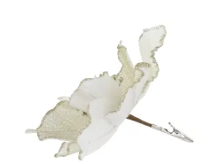 Chic Antique Fleur Blume mit Clips, Tannenbaumschmuck