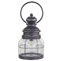 Chic Antique Franz. Stalllaterne mit Timer