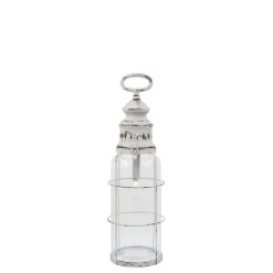 Chic Antique Französische Stalllaterne inkl. Birne & Timer