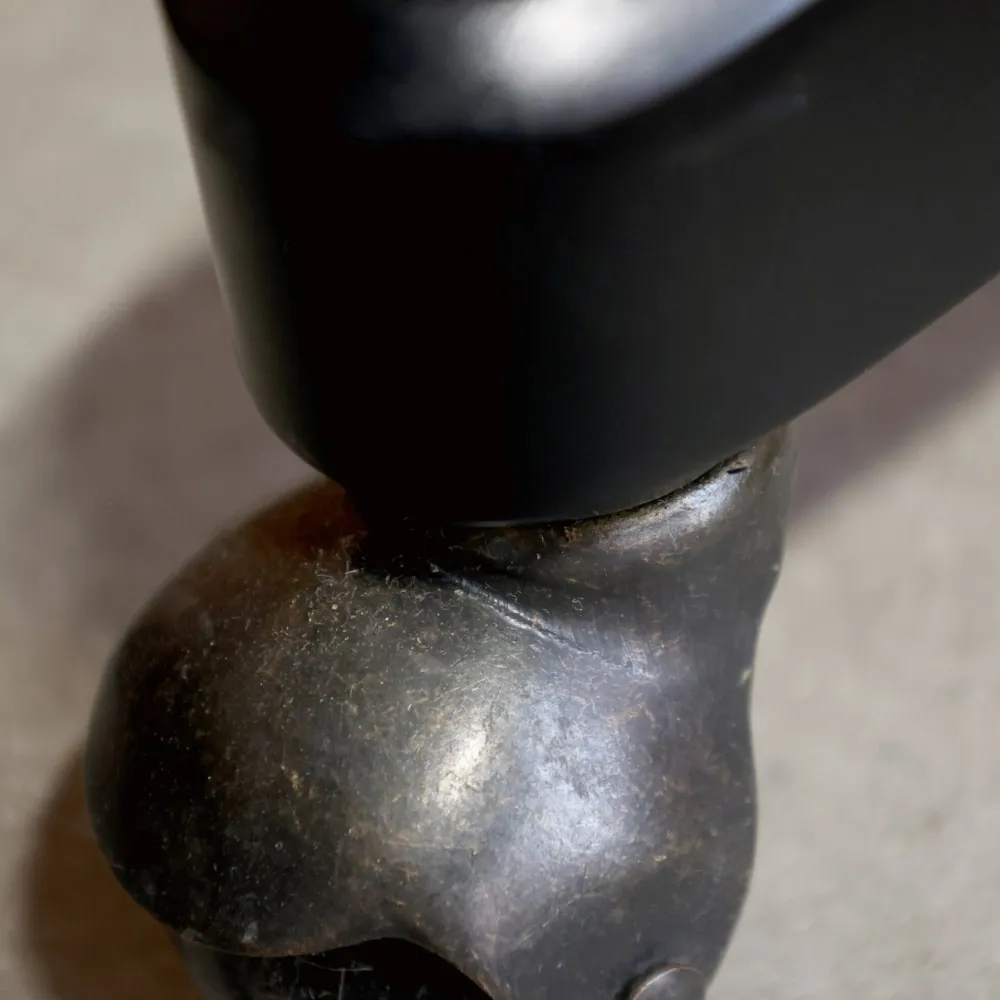 Chic Antique Französischer Bürostuhl mit Geflechtsitz