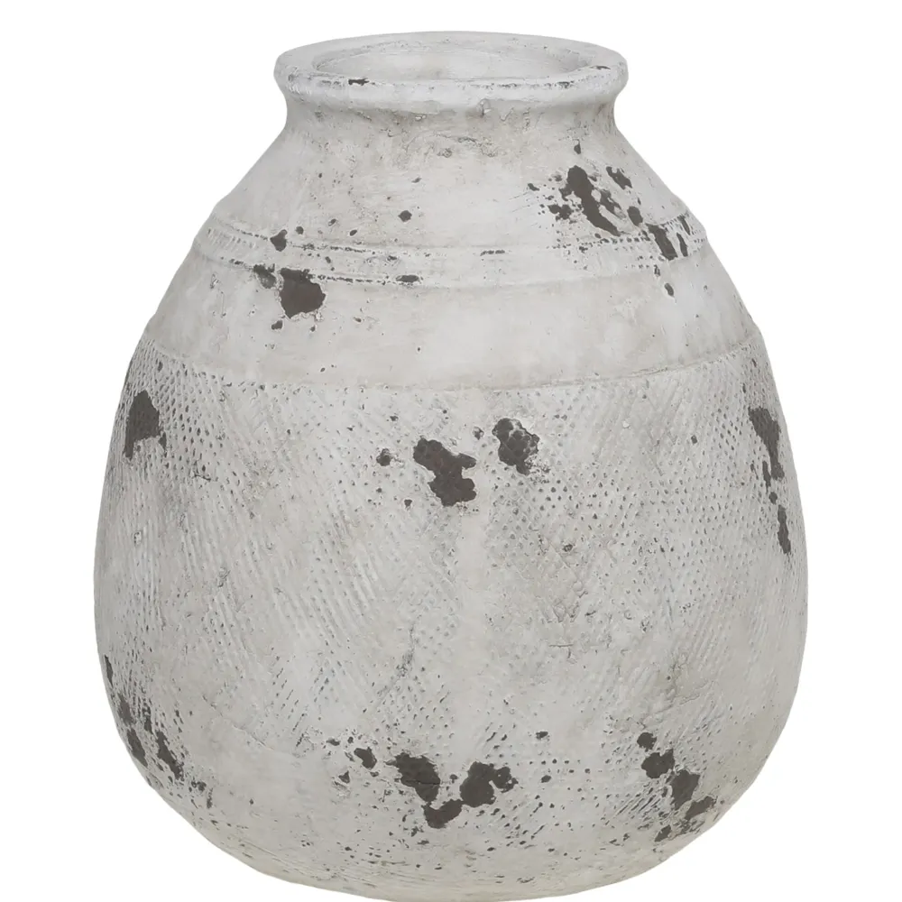 Chic Antique Frejus Vase aus Terrakotta klein