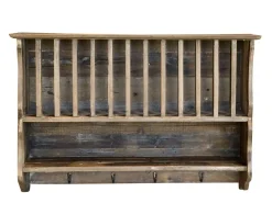 Chic Antique Geschirrregal Haken in Recyclingholz