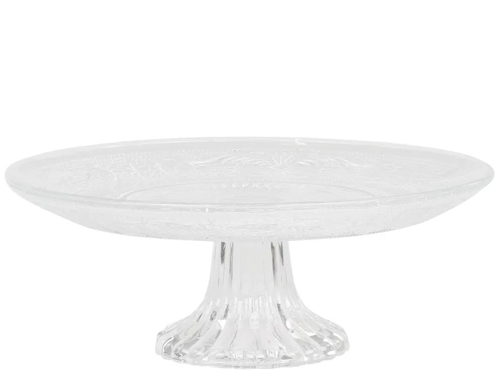 Chic Antique Glas Etagere mit Muster