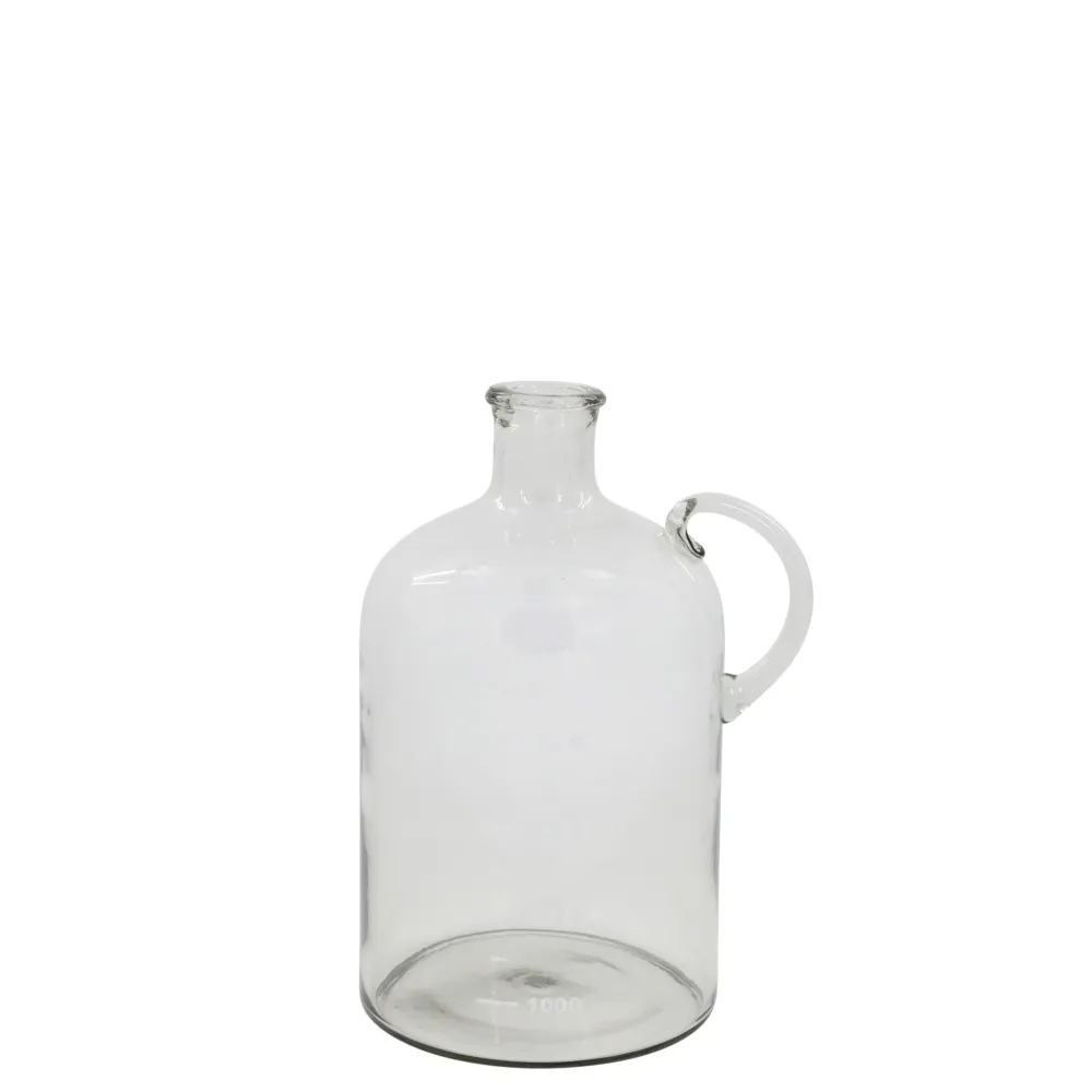 Chic Antique Glas Flasche mit Text