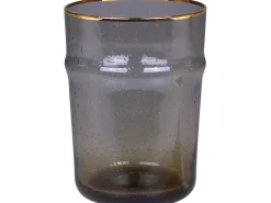 Chic Antique Glas mit Goldrand