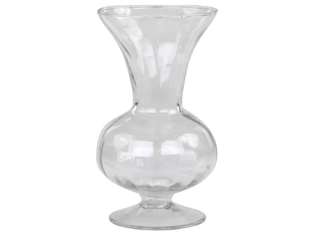 Chic Antique Glasvase auf Fuß