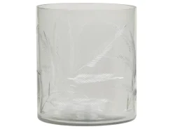 Chic Antique Gläsernes Hurricane mit Schliff