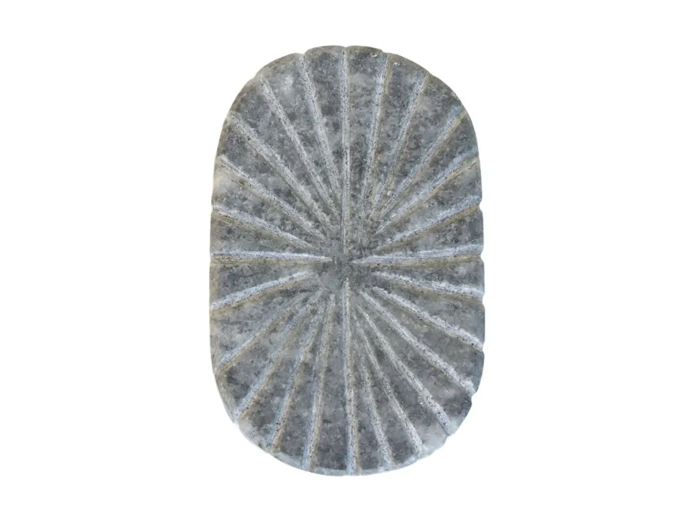 Chic Antique Griff aus Marmor mit Rillen