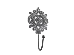 Chic Antique Haken mit Dekor antik grau