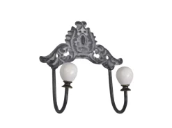 Chic Antique Hakenleiste mit Porzellangriffen