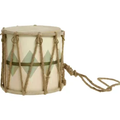 Chic Antique Handgemachte Vintage Trommel mit Leder