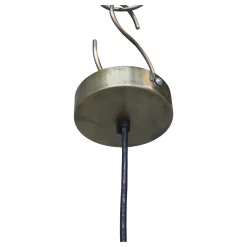 Chic Antique Hängelampe oval aus Rattangeflecht